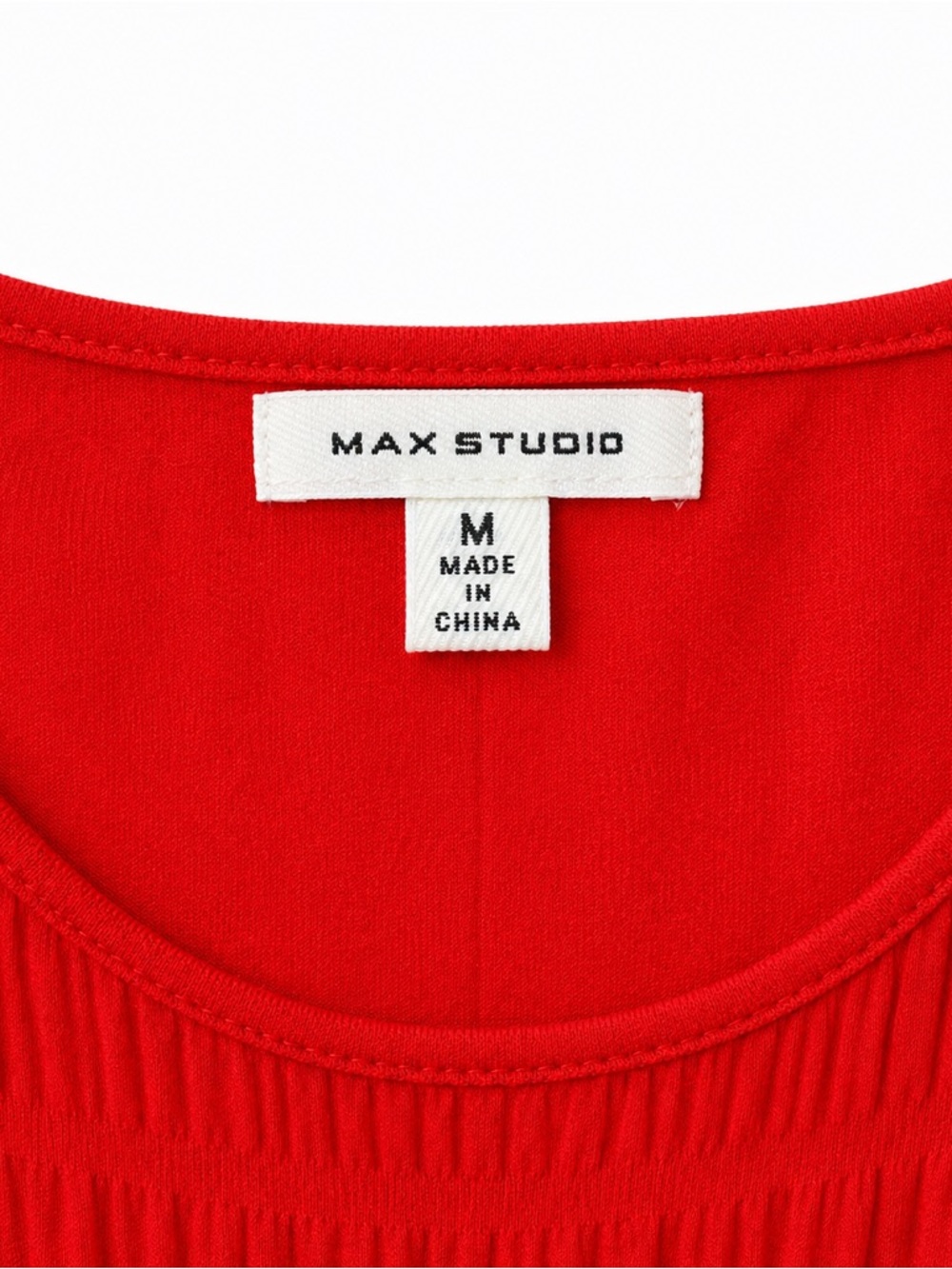 Max Studio Red Sleeveless Dress Size M 33” Length EUC - Picture 3 of 3